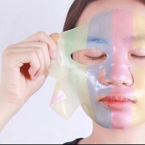 50 Rainbow Hydrogel Facial Sheet Mask skincare bundle